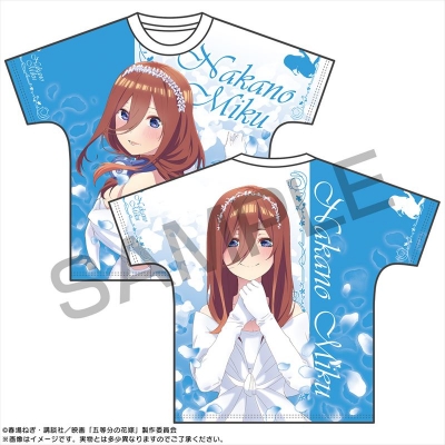 【グッズ-Tシャツ】映画「五等分の花嫁」 フルグラフィックTシャツ 中野三玖 L