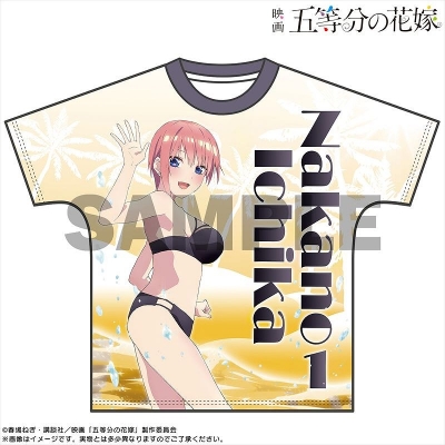 【グッズ-Tシャツ】映画「五等分の花嫁」 フルグラフィックTシャツ 水着Ver. 中野一花 L