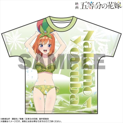 【グッズ-Tシャツ】映画「五等分の花嫁」 フルグラフィックTシャツ 水着Ver. 中野四葉 L