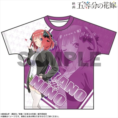 【グッズ-Tシャツ】映画「五等分の花嫁」 フルグラフィックTシャツ 夏制服Ver. 中野二乃 L