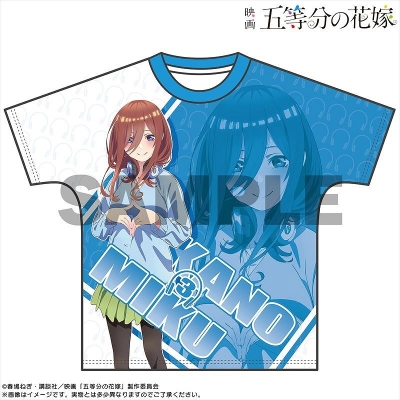 【グッズ-Tシャツ】映画「五等分の花嫁」 フルグラフィックTシャツ 夏制服Ver. 中野三玖 L