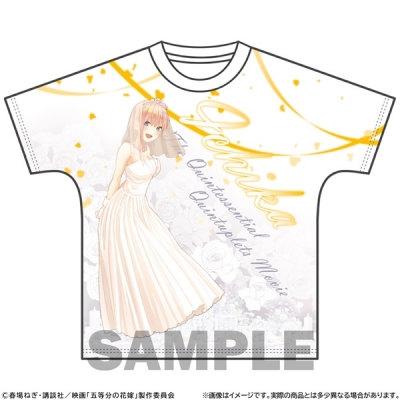 【グッズ-Tシャツ】映画「五等分の花嫁」 フルグラフィックTシャツ エンディングVer. 中野一花 L