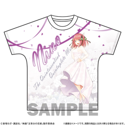 【グッズ-Tシャツ】映画「五等分の花嫁」 フルグラフィックTシャツ エンディングVer. 中野二乃 L