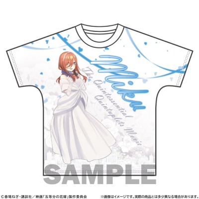【グッズ-Tシャツ】映画「五等分の花嫁」 フルグラフィックTシャツ エンディングVer. 中野三玖 L