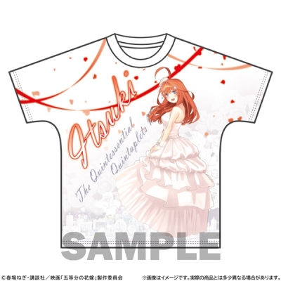 【グッズ-Tシャツ】映画「五等分の花嫁」 フルグラフィックTシャツ エンディングVer. 中野五月 L