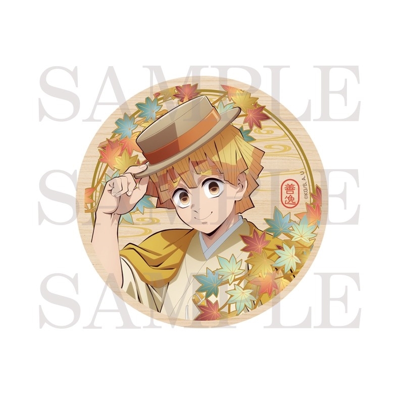 【グッズ-コースター】アニメ「鬼滅の刃」 ウッドコースター<我妻善逸>