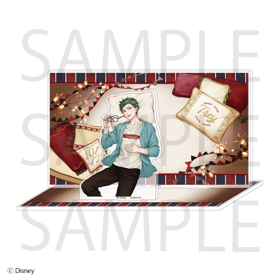 【グッズ-スタンドポップ】ディズニー ツイステッドワンダーランド ジオラマアクリルスタンド(くつろぎマイルームver.) トレイ・クローバー