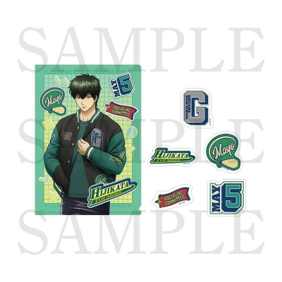 【グッズ-セットもの】アニメ『3年Z組銀八先生』 A5クリアファイル&ステッカーセット<土方十四郎>