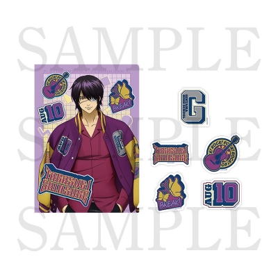 【グッズ-セットもの】アニメ『3年Z組銀八先生』 A5クリアファイル&ステッカーセット<高杉晋助>