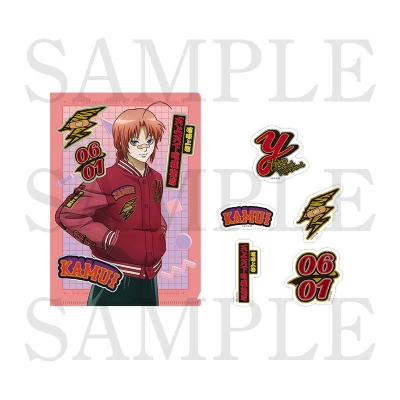 【グッズ-セットもの】アニメ『3年Z組銀八先生』 A5クリアファイル&ステッカーセット<神威>