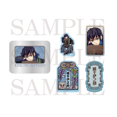 【グッズ-ステッカー】アニメ「鬼滅の刃」 缶入りステッカーセット 嘴平伊之助