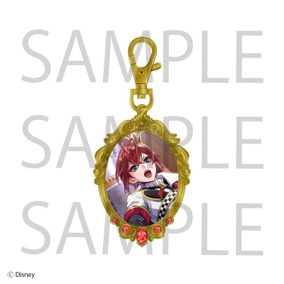 【グッズ-チャーム】ディズニー ツイステッドワンダーランド ビジュー付きメタルチャーム リドル・ローズハート