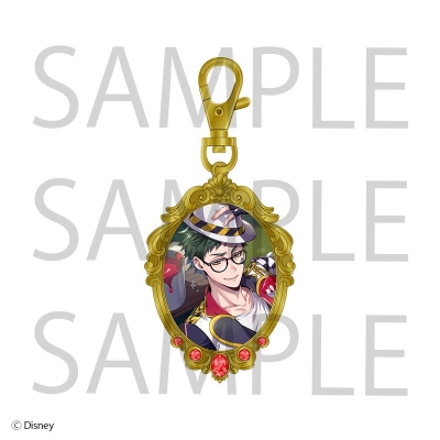 【グッズ-チャーム】ディズニー ツイステッドワンダーランド ビジュー付きメタルチャーム トレイ・クローバー