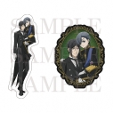 【グッズ-ステッカー】アニメ「黒執事 -緑の魔女編-」 ダイカットステッカーセット セバスチャン・ミカエリス&シエル・ファントムハイヴの画像