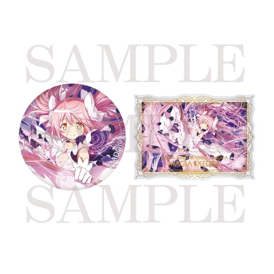 【グッズ-セットもの】魔法少女まどか☆マギカ Magia Exedra ビッグ缶バッジ&箔押しカードセット アルティメットまどか(キオクイラスト)