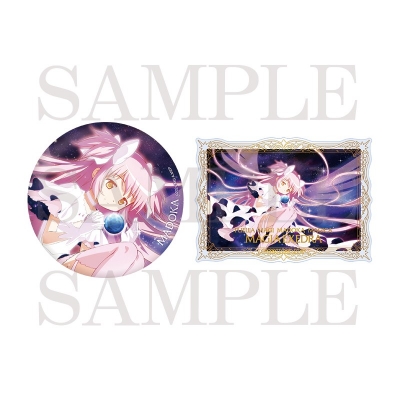【グッズ-セットもの】魔法少女まどか☆マギカ Magia Exedra ビッグ缶バッジ&箔押しカードセット アルティメットまどか(ポートレイト)