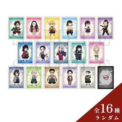【グッズ-カード】アニメ「鬼滅の刃」 ランダムデフォルメ箔押しカード 全16種