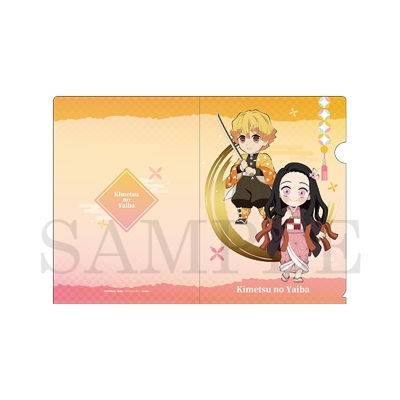 【グッズ-クリアファイル】アニメ「鬼滅の刃」 デフォルメミニクリアファイル 竈門禰豆子&我妻善逸