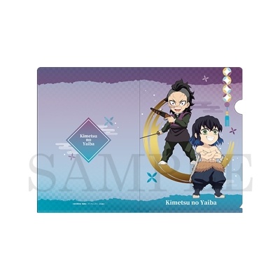 【グッズ-クリアファイル】アニメ「鬼滅の刃」 デフォルメミニクリアファイル 嘴平伊之助&不死川玄弥