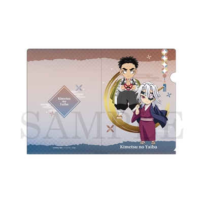 【グッズ-クリアファイル】アニメ「鬼滅の刃」 デフォルメミニクリアファイル 宇髄天元&悲鳴嶼行冥