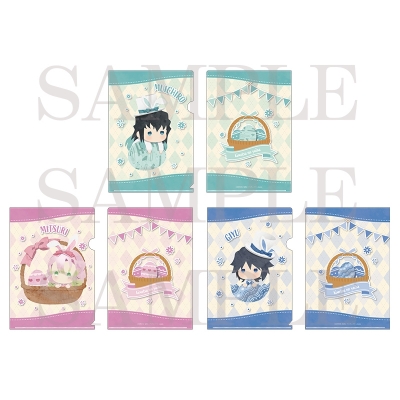 【グッズ-クリアファイル】鬼滅の刃 A5クリアファイル3枚セット D