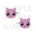 【グッズ-ヘアバンド】NEEDY GIRL OVERDOSE ぴえん猫アクリルヘアクリップセットの画像