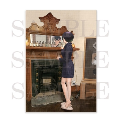 【グッズ-置きもの】上伊那ぼたん、酔へる姿は百合の花 キャンバスアート 張景嵐