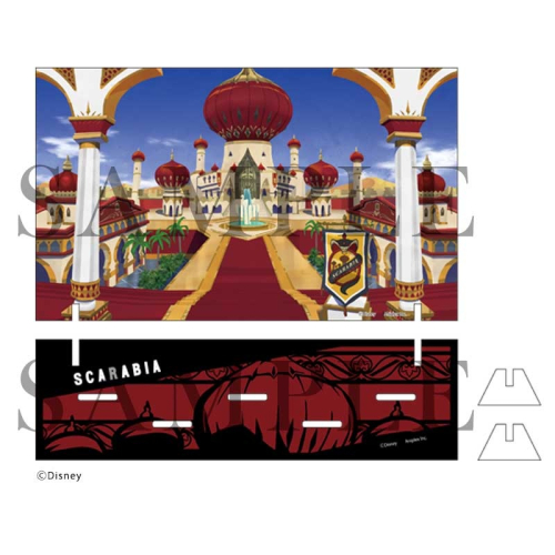 グッズ スタンドポップ ディズニー ツイステッドワンダーランド 背景アクリルスタンド スカラビア寮 外観 ジオラマスタンド付き アニメイト