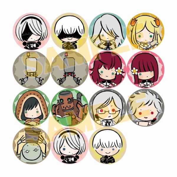NieR:Automata Ver1.1a トレーディング刺繍缶バッジ(全15種)
