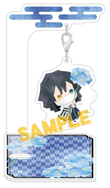 グッズ マスコット 鬼滅の刃 ゆらふわアクリルマスコット 伊黒小芭内 フラワーver アニメイト
