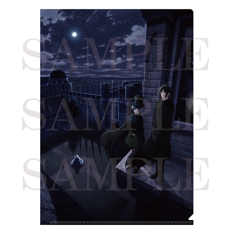 【グッズ-クリアファイル】TVアニメ「黒執事 -寄宿学校編-」 メタリッククリアファイル ティザービジュアル