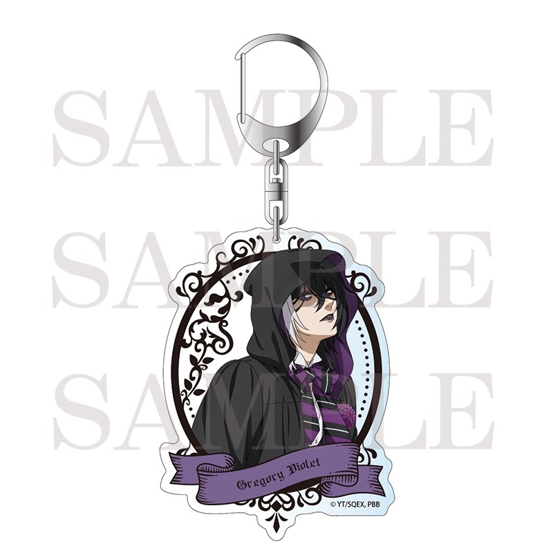 【グッズ-チャーム】TVアニメ「黒執事 -寄宿学校編-」 アクリルチャーム グレゴリー・バイオレット