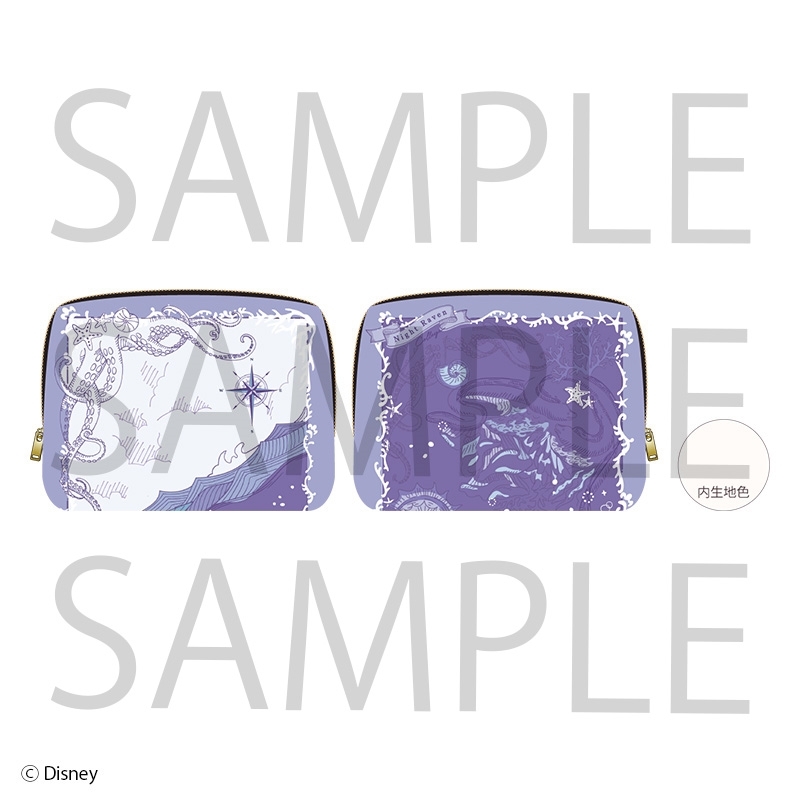 【グッズ-ポーチ】ディズニー ツイステッドワンダーランド スクエアポーチ オクタヴィネル寮
