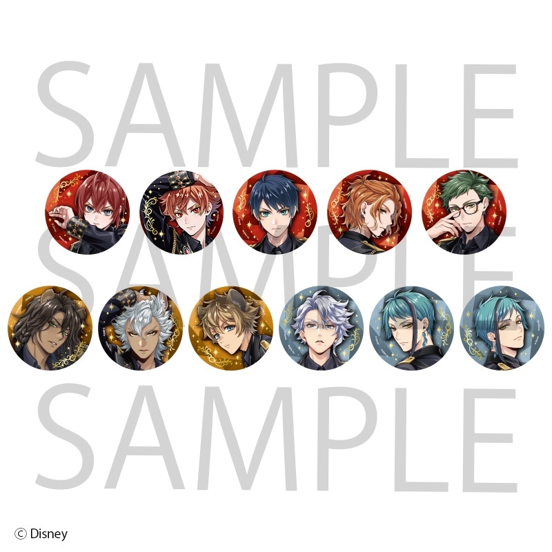 【グッズ-バッチ】ディズニー ツイステッドワンダーランド 缶バッジコレクション vol.1