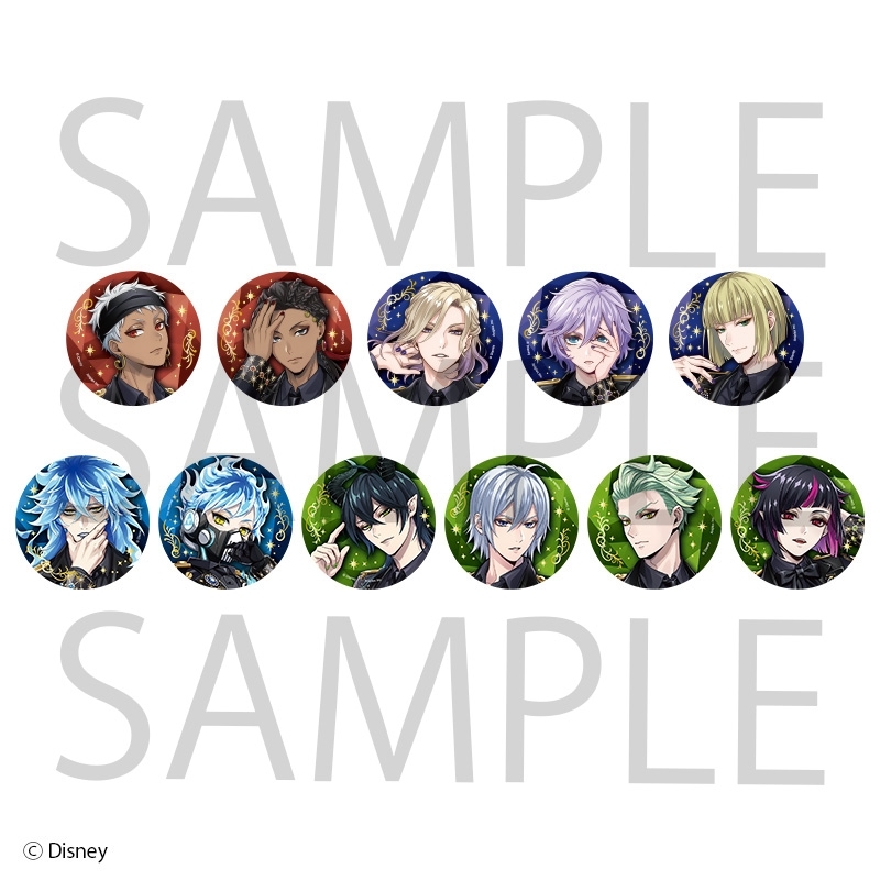 【グッズ-バッチ】ディズニー ツイステッドワンダーランド 缶バッジコレクション vol.2