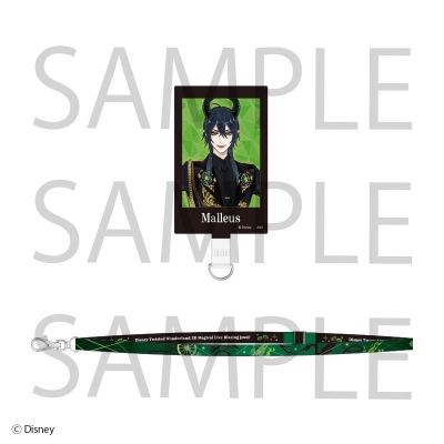 【グッズ-セットもの】ディズニー ツイステッドワンダーランド 「Disney Twisted-Wonderland 3D Magical Live -Blazing Jewel-」 フォンタブ&ストラップセット<マレウス・ドラコニア>