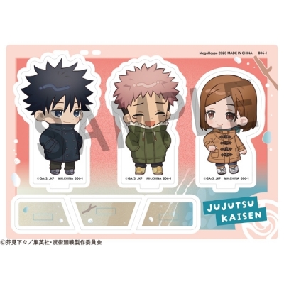 【グッズ-スタンドポップ】アニメ『呪術廻戦』 アクリルスタンド バディコレ 5周年 C伏黒恵・虎杖悠仁・釘崎野薔薇