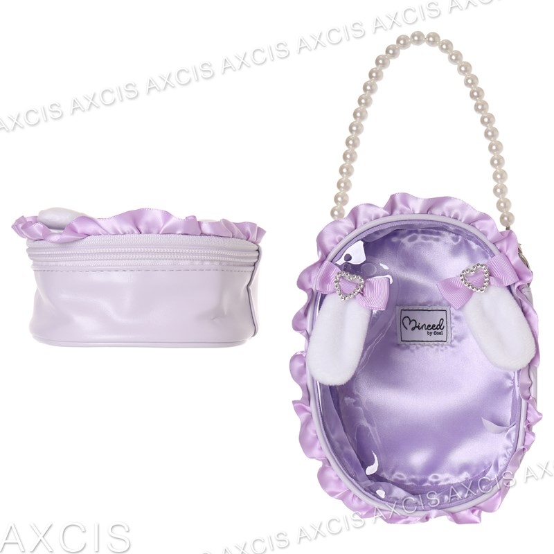 【グッズ-ポーチ】ノンキャラオリジナル Mineed by Oselウサミミ付ぬいポーチ(大) パープル