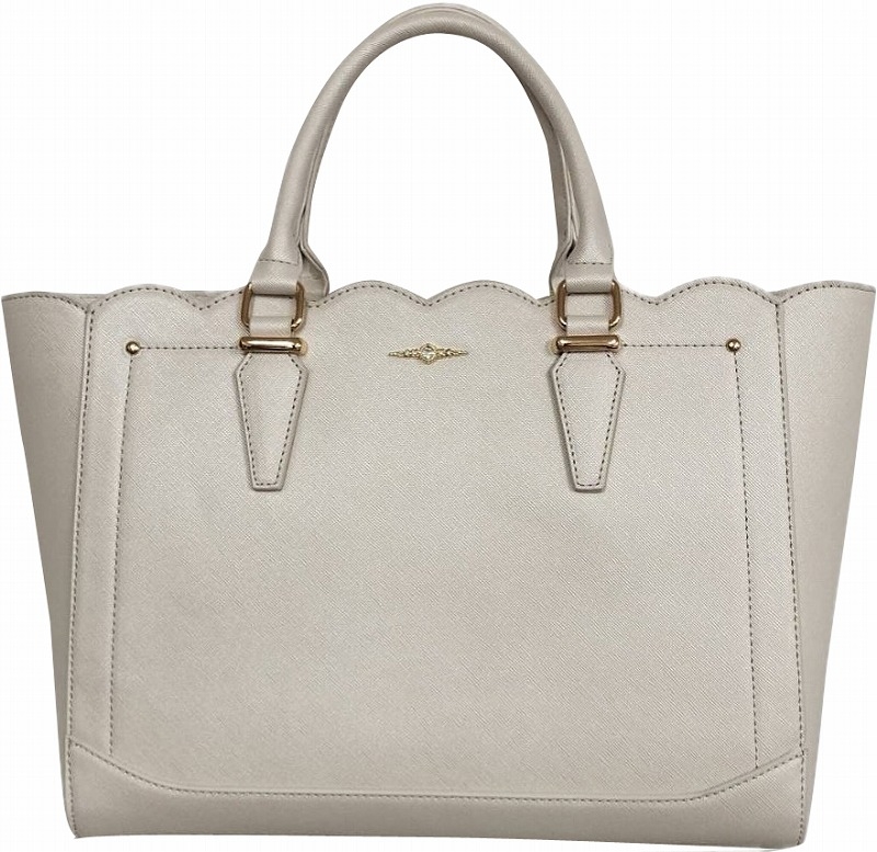 【グッズ-バッグ】ノンキャラオリジナル スカラップ2WAYクリアテサゲ P-WH【クレスト】