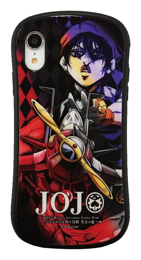 グッズ カバーホルダー ジョジョの奇妙な冒険 黄金の風 Iphone Xr対応ハイブリッドガラスケース ナランチャ アニメイト