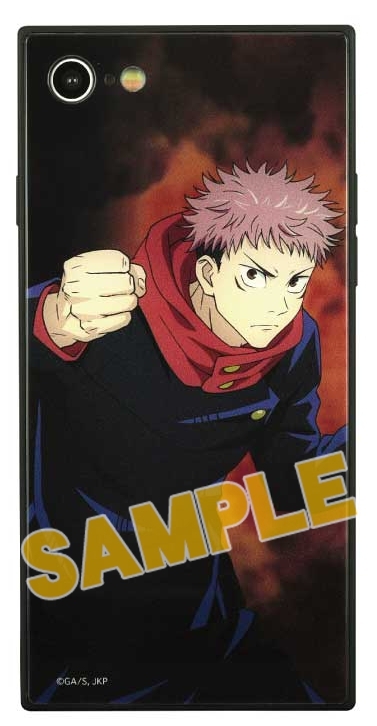 グッズ カバーホルダー 呪術廻戦 Iphonese 第2世代 8 7 対応スクエアガラスケース 虎杖 悠仁 いたどり ゆうじ アニメイト