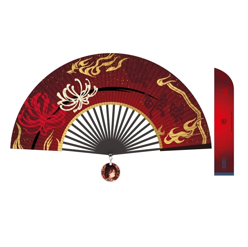[Good-fan] THE Idolm @STER SHINY COLORS Song for Prism scattered flowers -sanka-/safflower -benibana- acrylic fan with charm (Shirase Sakiya)