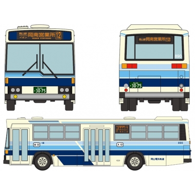 【フィギュア】バスコレ ザ・バスコレクション 岡山電気軌道 さよなら西工58MC 1/150