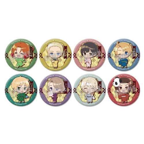 グッズ-バッチ】ヘタリア World☆Stars トレーディング和紙風缶バッジ 