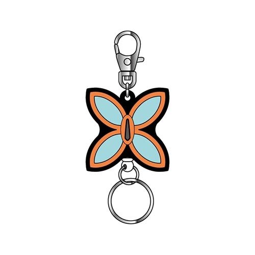 【グッズ-キーホルダー】鬼滅の刃 ラバーキーリール04 胡蝶 しのぶ