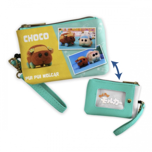 グッズ カードケース Pui Pui モルカー リール付きマルチicカードケース 04チョコ アニメイト