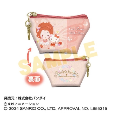 【グッズ-ポーチ】Yes! プリキュア5GoGo!×サンリオキャラクターズ イヤフォンポーチ02 キュアルージュ×ハローキティ