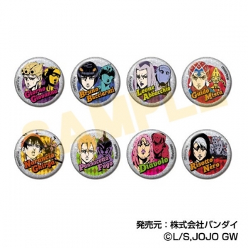 グッズ-バッチ】ジョジョの奇妙な冒険 黄金の風 グリッターCANバッジ 