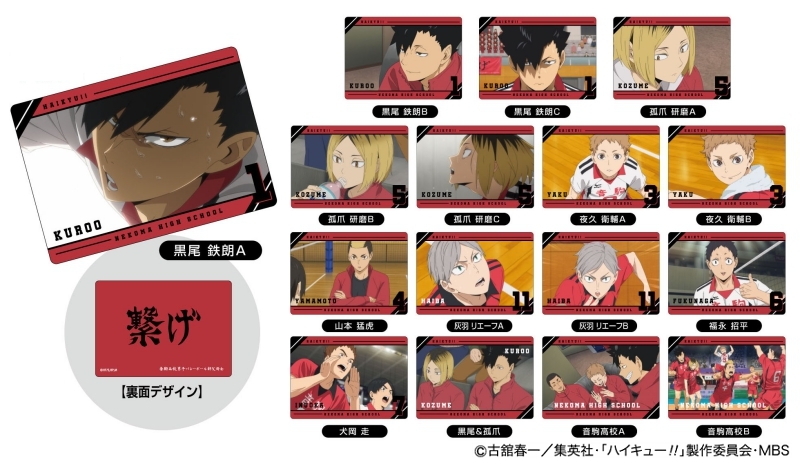 グッズ 文具 デスク用品 グッズ 下敷き ハイキュー To The Top プラボードコレクションミニ 音駒高校box アニメイト