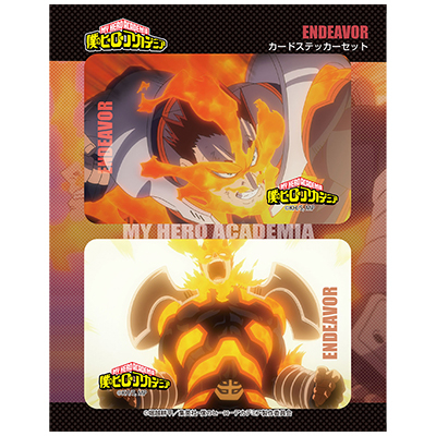 グッズ ステッカー 僕のヒーローアカデミア カードステッカーセットver 2 エンデヴァー アニメイト